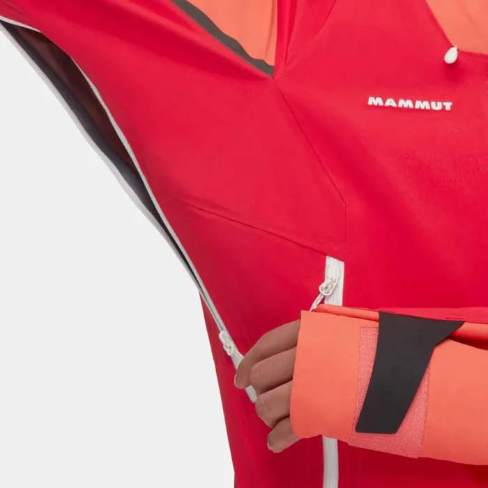 Jackets and Vests Women Mammut Nordwand Pro HS Hooded Jacket Azaleabarberry Jackets and Vests Women Mammut Nordwand Pro HS Hooded Jacket Azaleabarberry