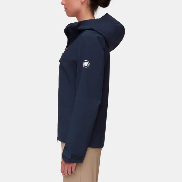 Jackets and Vests Women Mammut Taiss HS Hooded Jacket Marine Jackets and Vests Women Mammut Taiss HS Hooded Jacket Marine
