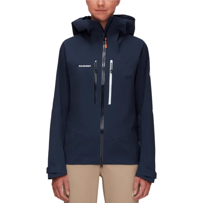 Jackets and Vests Women Mammut Taiss HS Hooded Jacket Marine Jackets and Vests Women Mammut Taiss HS Hooded Jacket Marine