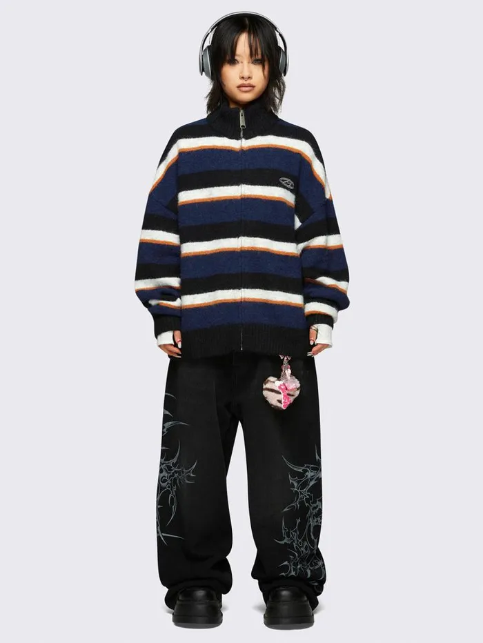Jane Striped Cardigan Women Minga London Knitwear