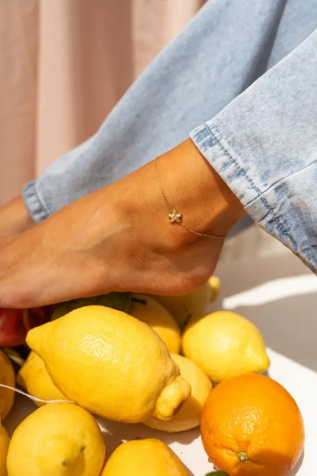 Jewelry and Accessories Bracelets Easy Clothes Golden Star Anklet Jewelry and Accessories Bracelets Easy Clothes Golden Star Anklet