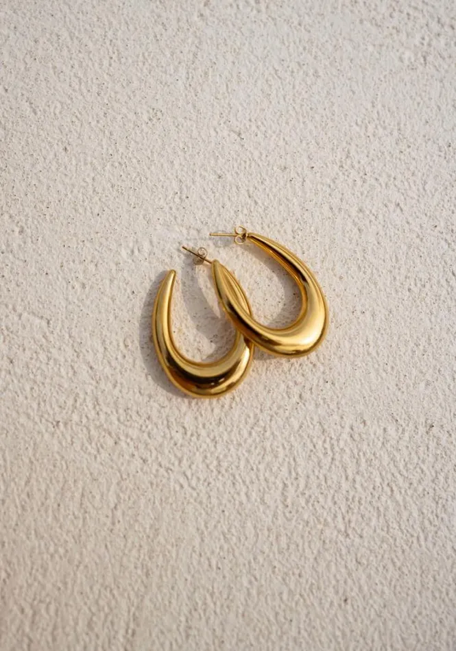 Jewelry and Accessories Earrings Easy Clothes Golden Lowik Earrings Jewelry and Accessories Earrings Easy Clothes Golden Lowik Earrings