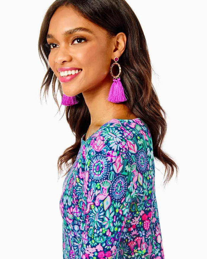 Jewelry WomenHome and Gifts Lilly Pulitzer In A Holidaze Earrings Wild Fuchsia