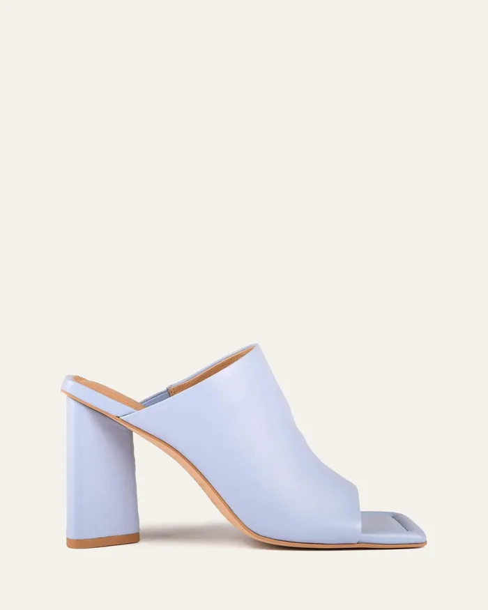 jomercer Danielle high heel sandals ice blue leather Women HIGH SANDALS