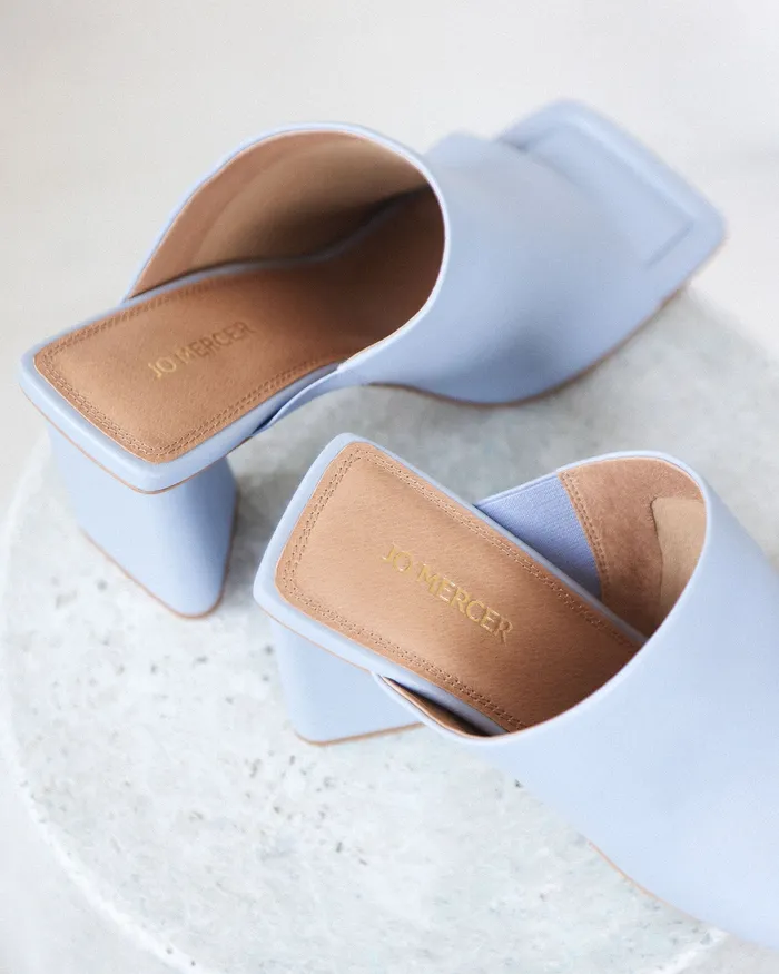 jomercer Danielle high heel sandals ice blue leather Women HIGH SANDALS jomercer Danielle high heel sandals ice blue leather Women HIGH SANDALS