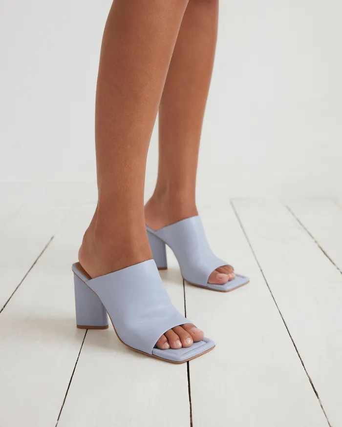jomercer Danielle high heel sandals ice blue leather Women HIGH SANDALS jomercer Danielle high heel sandals ice blue leather Women HIGH SANDALS