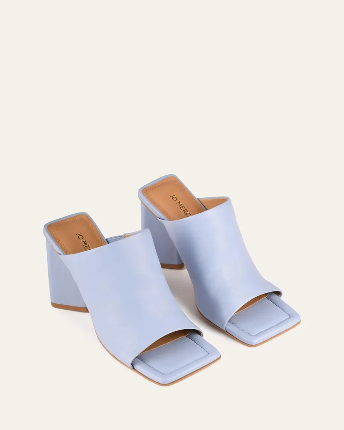 jomercer Danielle high heel sandals ice blue leather Women HIGH SANDALS jomercer Danielle high heel sandals ice blue leather Women HIGH SANDALS