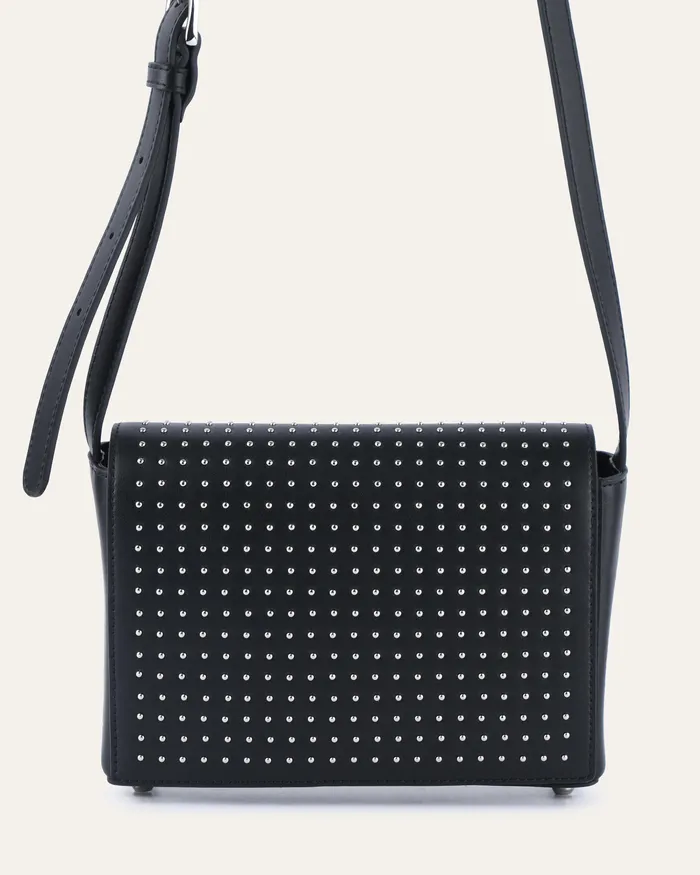 jomercer Hugo cross body bag black leather Women CROSS BODY BAGS