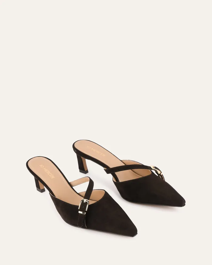 jomercer LOW HEELS Women Leona low heels shoe espresso suede jomercer LOW HEELS Women Leona low heels shoe espresso suede