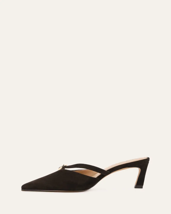 jomercer LOW HEELS Women Leona low heels shoe espresso suede jomercer LOW HEELS Women Leona low heels shoe espresso suede