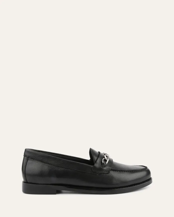 jomercer Thea loafers black leather Women LACE UP and LOAFERS