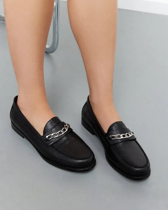 jomercer Thea loafers black leather Women LACE UP and LOAFERS jomercer Thea loafers black leather Women LACE UP and LOAFERS