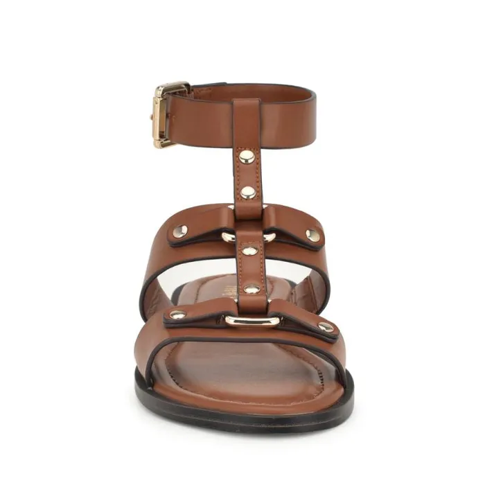 Jouise Ankle Strap Flat Sandals Brown Women Nine West Sandals Jouise Ankle Strap Flat Sandals Brown Women Nine West Sandals