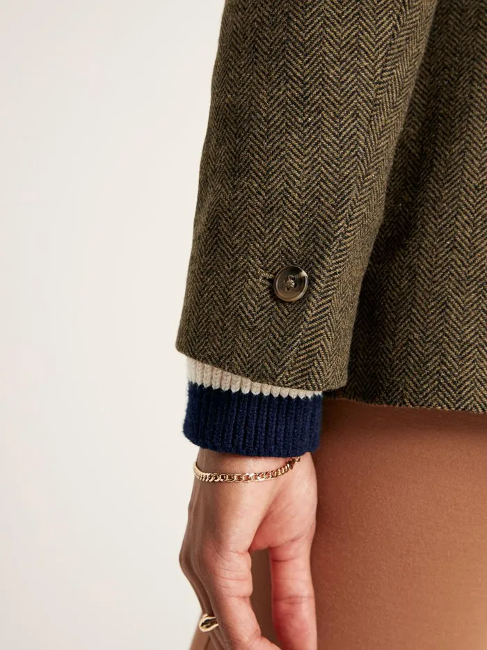Joules Coats and Jackets Women Brown Tweed Blazer