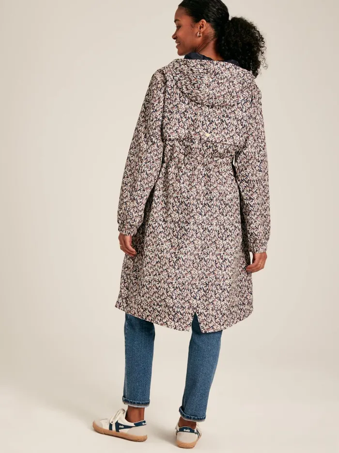Joules Coats and Jackets Women Ditsy Floral Waterproof Packable Raincoat