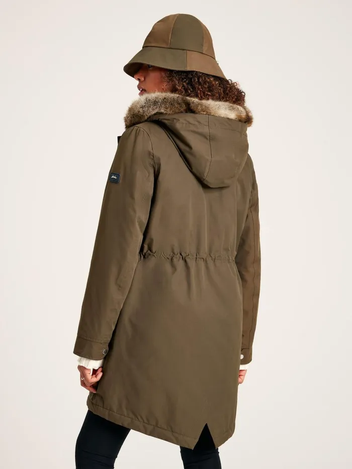 Joules Coats and Jackets Women Green Waterproof Parka Coat With Hood Joules Coats and Jackets Women Green Waterproof Parka Coat With Hood
