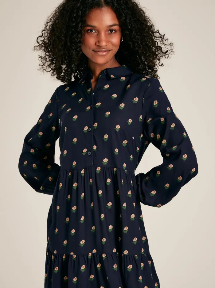 Joules Dresses Women Navy Printed Shirt Dress