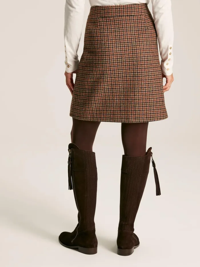 Joules Shorts and Skirts Women Check Knee Length Tweed Skirt