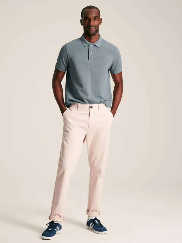 Joules Tops and Tshirts Men Grey Cotton Polo Shirt