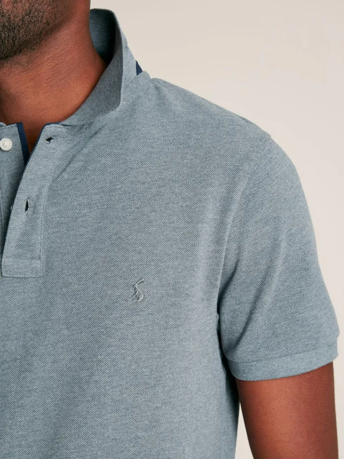 Joules Tops and Tshirts Men Grey Cotton Polo Shirt