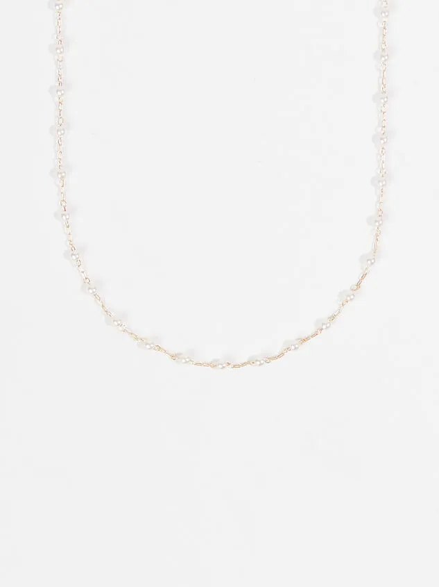 Julie Pearl Choker Necklace Goldcream Women Altar039d State Necklaces