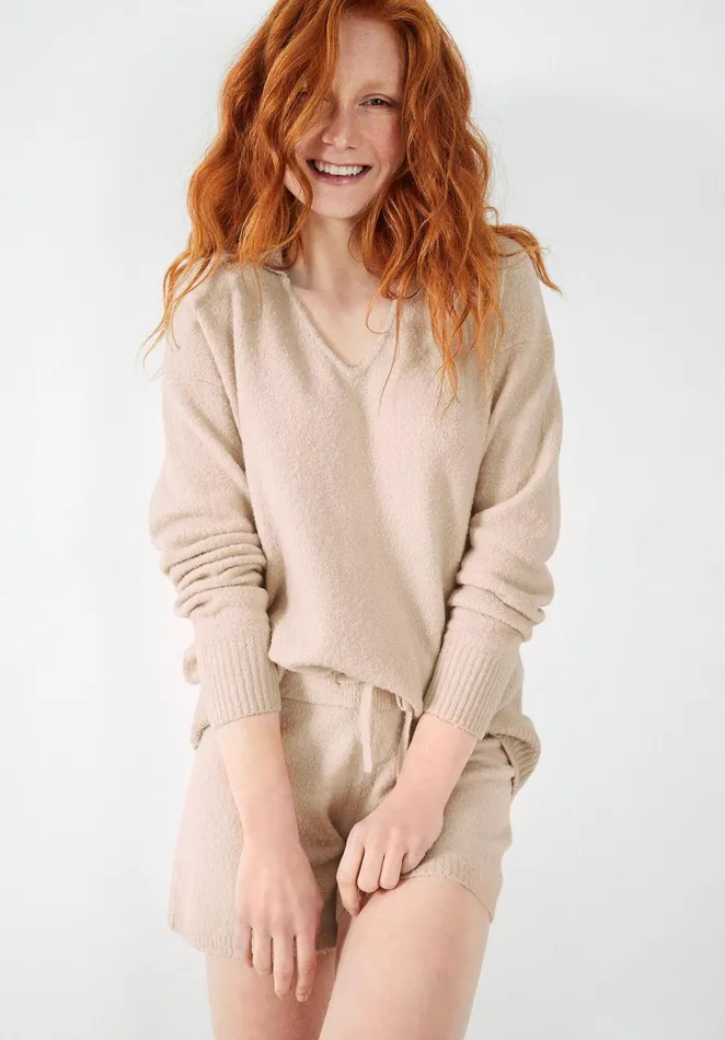 Jumpers and Cardigans Women Hush Dixie Collared Jumper Mushroom Grey