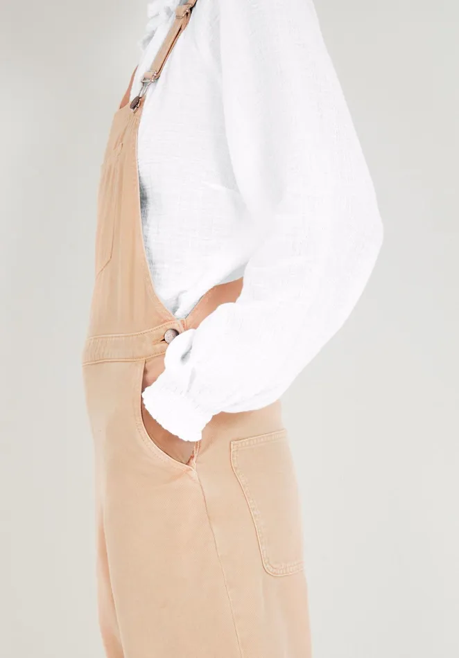 Jumpsuits and Playsuits Women Hush Brier Cotton Twill Dungarees Washed Sand