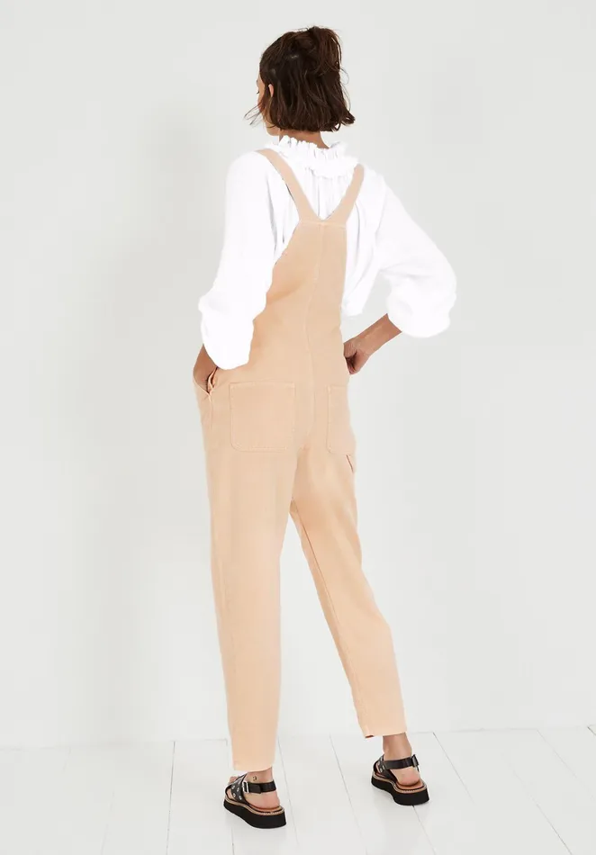 Jumpsuits and Playsuits Women Hush Brier Cotton Twill Dungarees Washed Sand