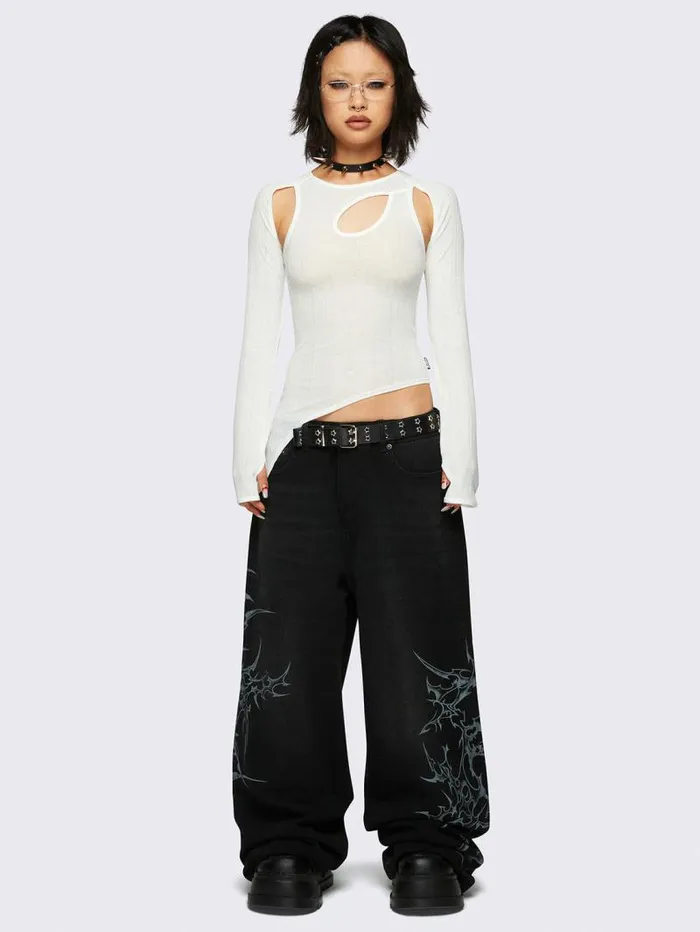 Kallie White CutOut Top Women Minga London Tops and TShirts