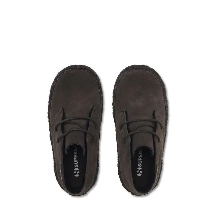 Kids Ankle Boots Boy 2798SUEJ Laced FULL DK CHOCOLATE Superga Ankle Boots