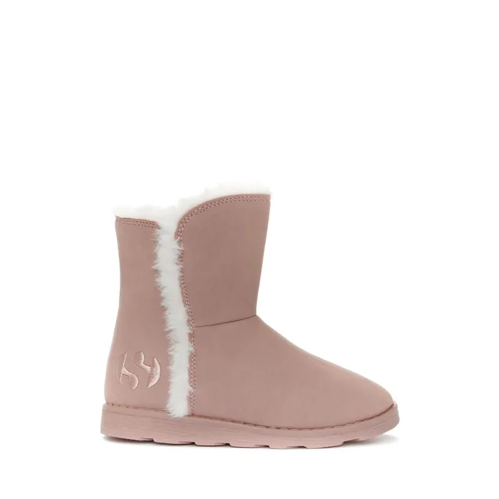 Kids Boots Girl 4033 KIDS SYNTHETIC MATERIAL Boot PINK ALMOND Superga Ankle Boots