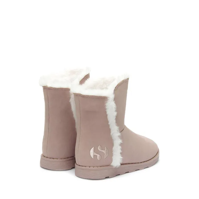 Kids Boots Girl 4033 KIDS SYNTHETIC MATERIAL Boot PINK ALMOND Superga Ankle Boots