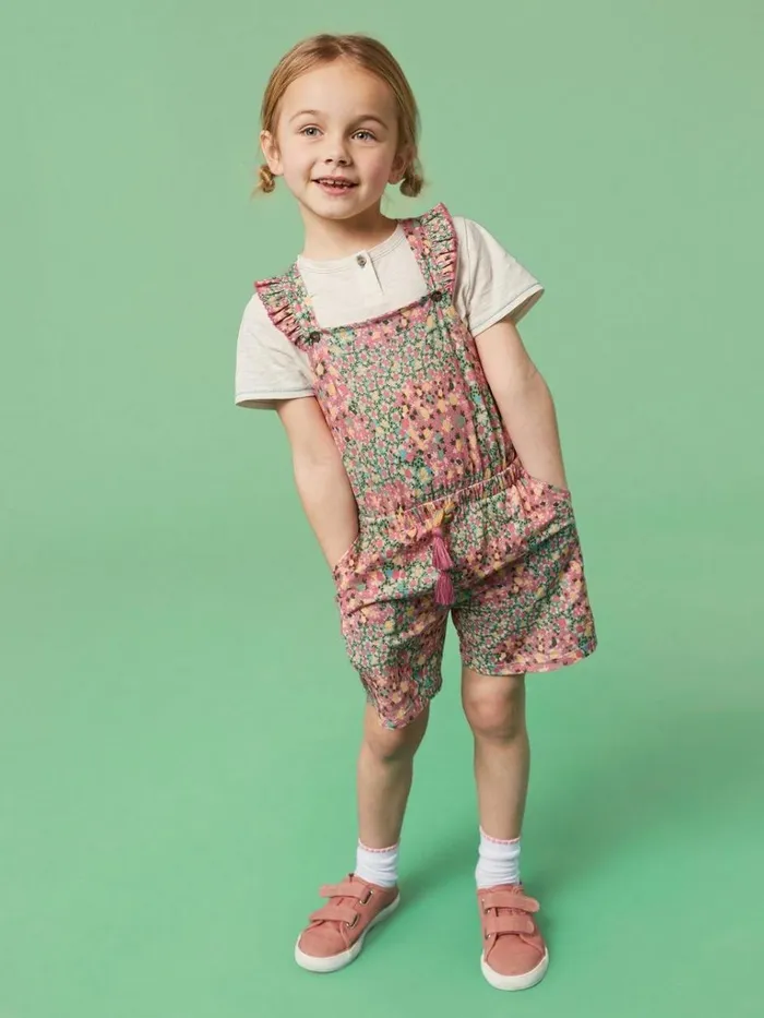 Kids DRESSES and SKIRTS White Stuff Ava Printed Playsuit Pink Multi