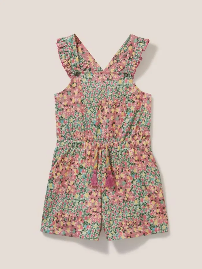 Kids DRESSES and SKIRTS White Stuff Ava Printed Playsuit Pink Multi Kids DRESSES and SKIRTS White Stuff Ava Printed Playsuit Pink Multi