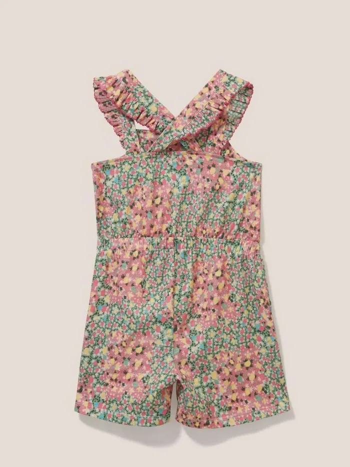 Kids DRESSES and SKIRTS White Stuff Ava Printed Playsuit Pink Multi Kids DRESSES and SKIRTS White Stuff Ava Printed Playsuit Pink Multi