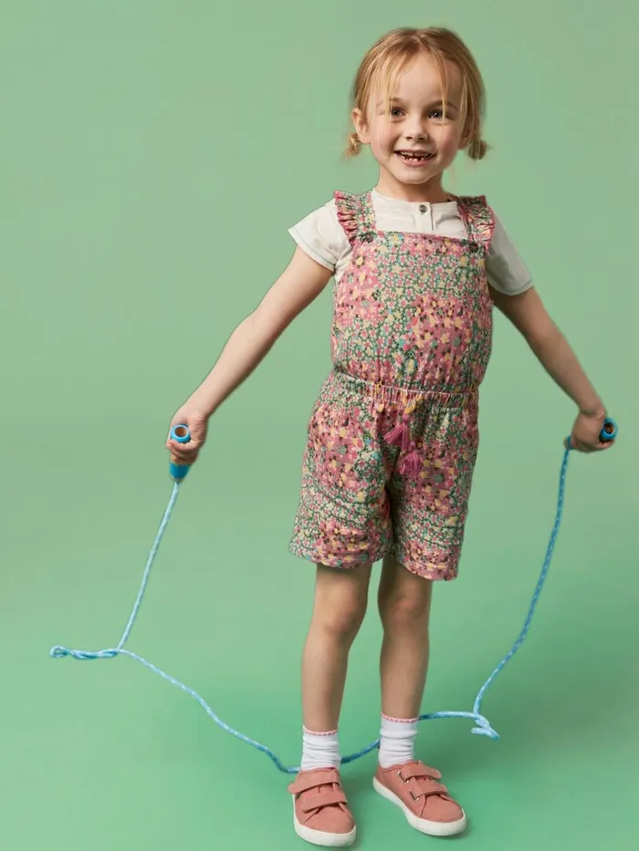 Kids DRESSES and SKIRTS White Stuff Ava Printed Playsuit Pink Multi Kids DRESSES and SKIRTS White Stuff Ava Printed Playsuit Pink Multi