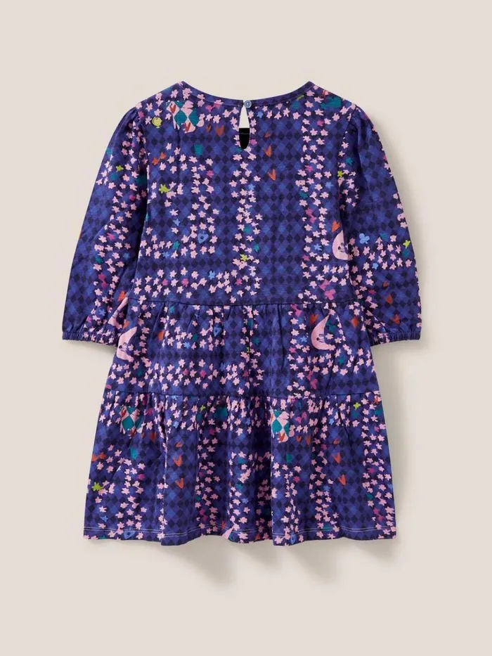 Kids DRESSES and SKIRTS White Stuff Maze Printed Jersey Dress Navy Print Kids DRESSES and SKIRTS White Stuff Maze Printed Jersey Dress Navy Print