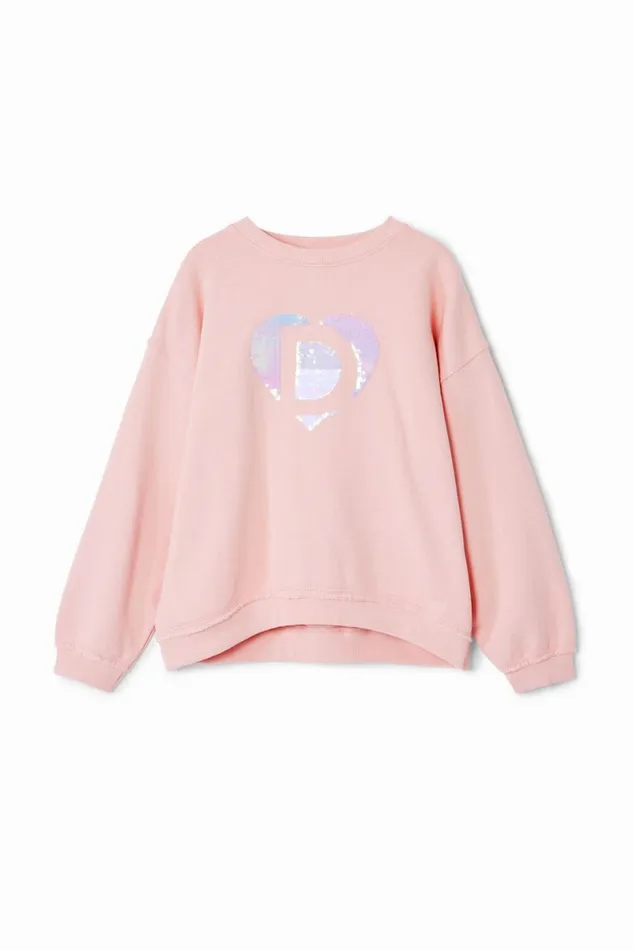Kids Jumpers And Sweatshirts Desigual Desigual Heart Sweatshirt