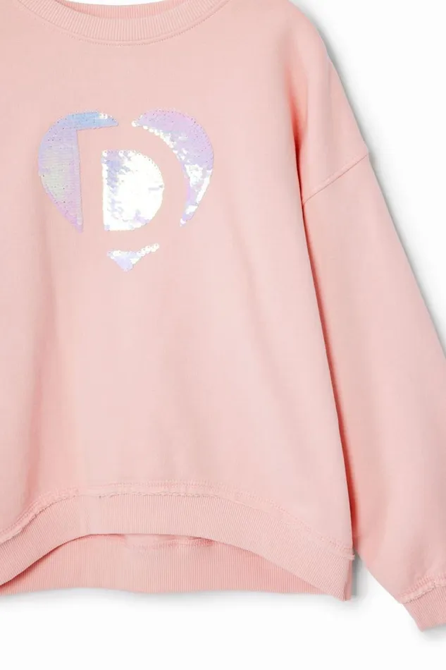 Kids Jumpers And Sweatshirts Desigual Desigual Heart Sweatshirt