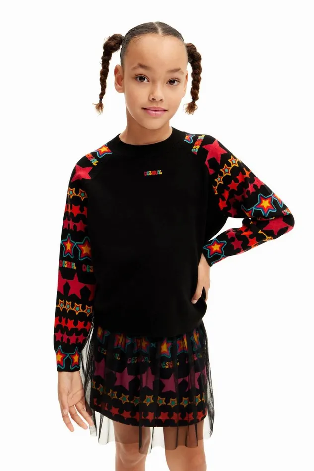 Kids Jumpers And Sweatshirts Desigual Desigual Stars Sweatshirt