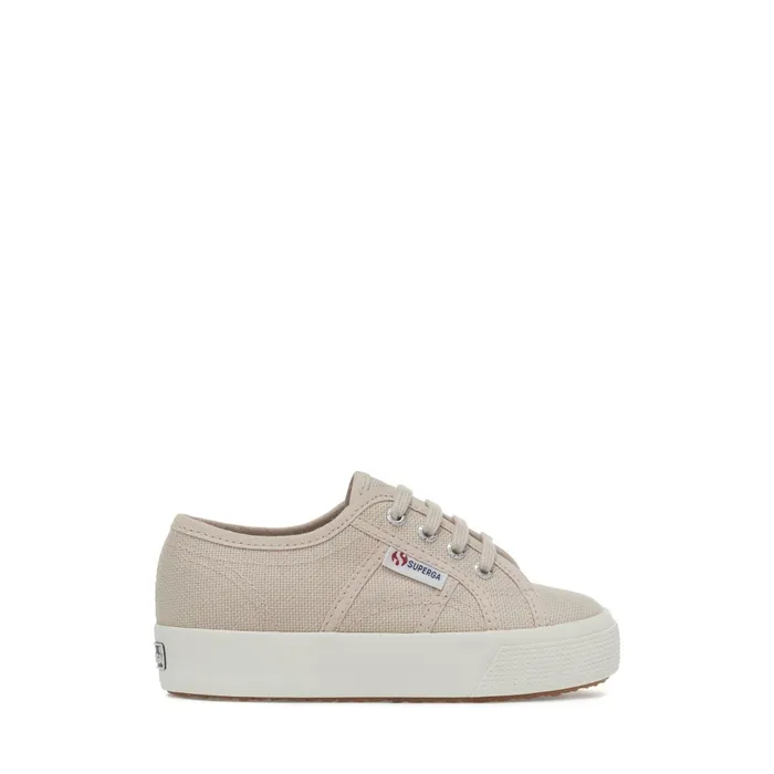 Kids Lady Shoes Girl 2730 KIDS Wedge PINK SKINF AVORIO Superga Low Cut
