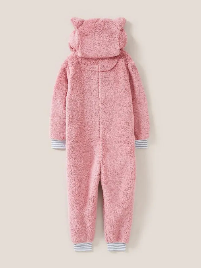 Kids PYJAMAS White Stuff Squirrel Onesie Light Pink Kids PYJAMAS White Stuff Squirrel Onesie Light Pink