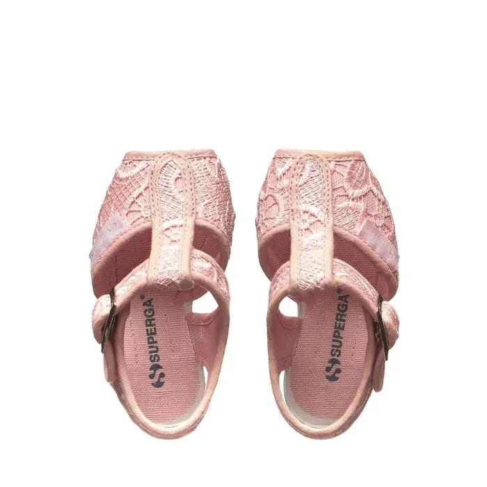 Kids Sandals Girl 1200macramej Sandal PINK BLUSHFAVORIO Superga Baby Steps