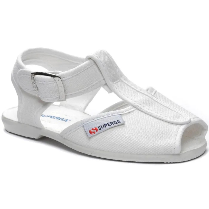 Kids Sandals Kid Unisex 1200COTJ Sandal WHITE Superga Baby Steps