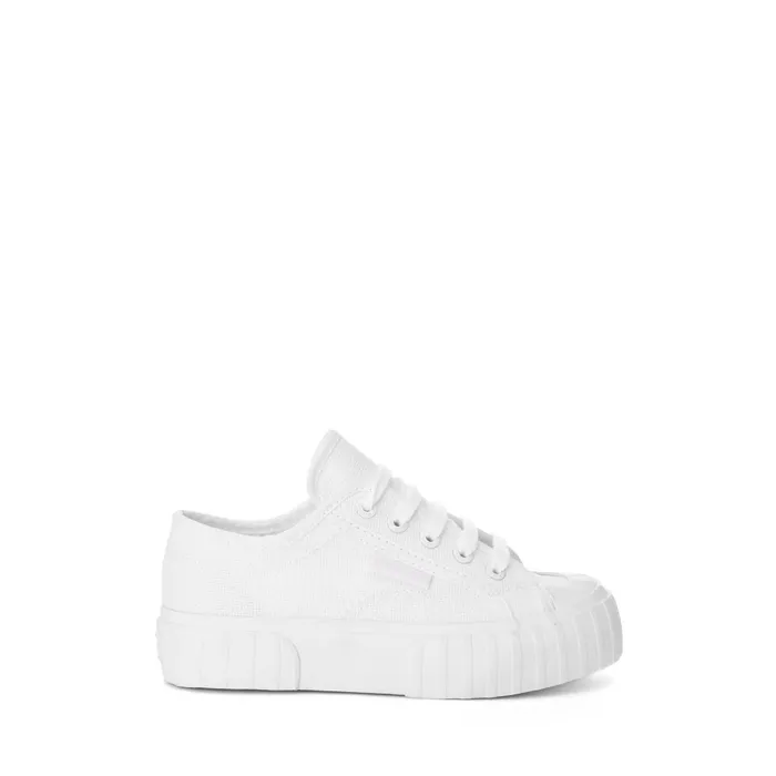 Kids Sneakers Kid Unisex 2630 KIDS STRIPE Low Cut TOTAL WHITE Superga Children