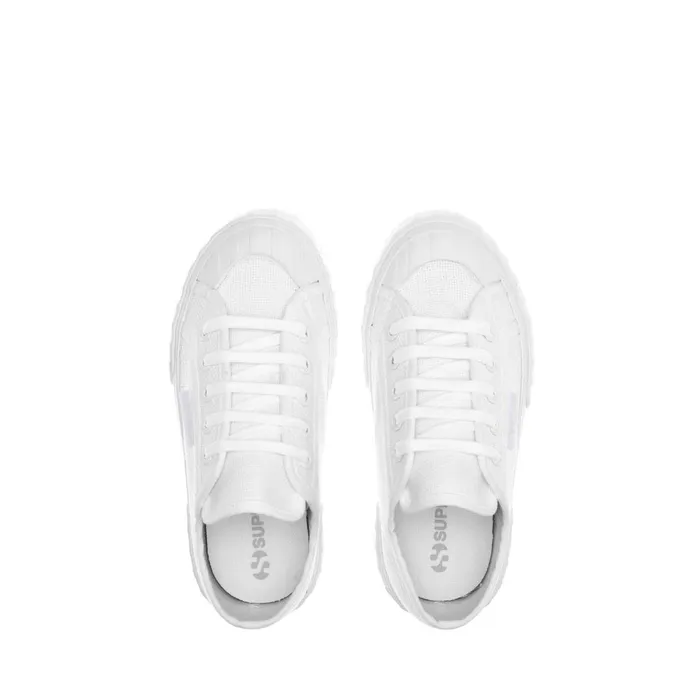 Kids Sneakers Kid Unisex 2630 KIDS STRIPE Low Cut TOTAL WHITE Superga Children