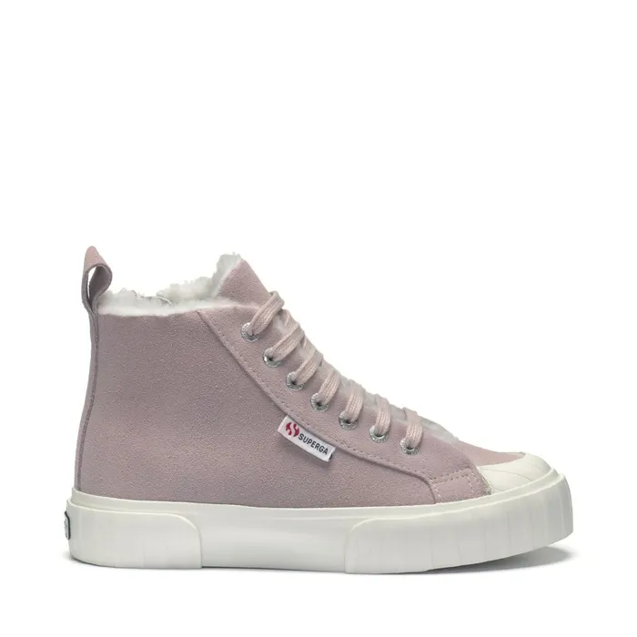 Kids Sneakers Kid Unisex 2696 KIDS STRIPE SUEDE Mid Cut VIOLET HUSHEDFAVORIO Superga Children
