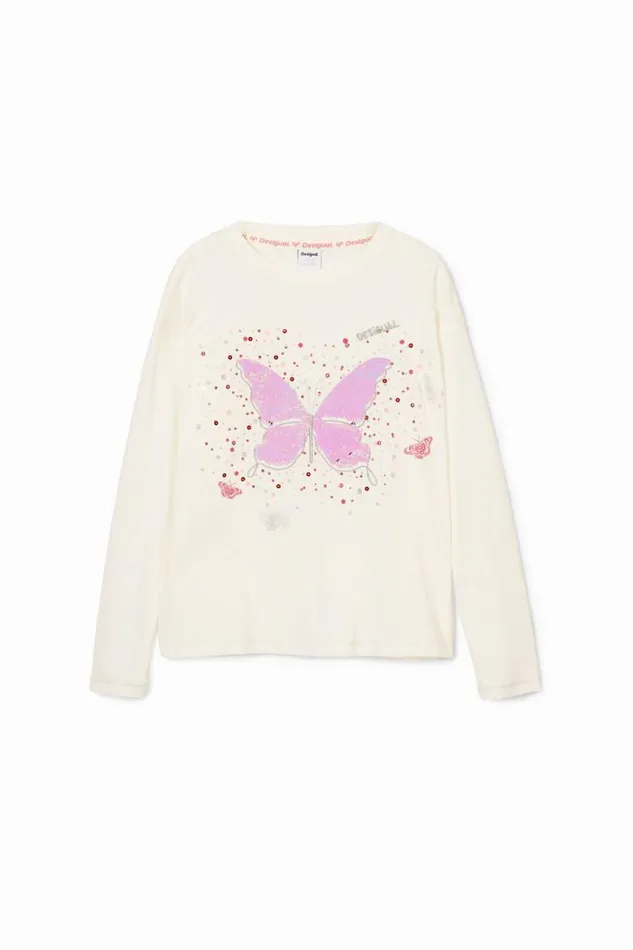 Kids Tshirts And Shirts Desigual Butterfly Print Tshirt