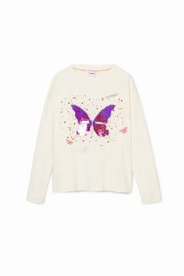 Kids Tshirts And Shirts Desigual Butterfly Print Tshirt