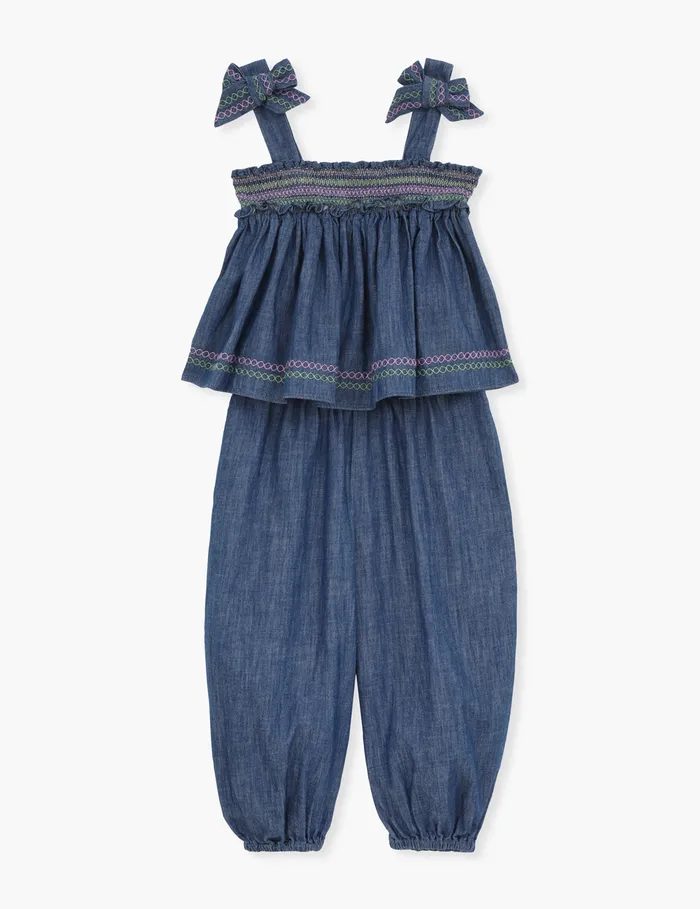 Kids Zimmermann Denim Tallow Denim Pant Blue Lagoon